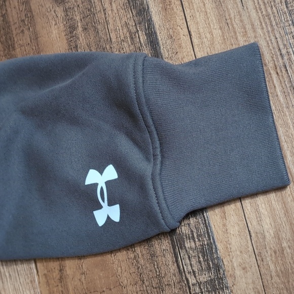 Under Armour Sweatshirt UA DNA CREW Fleece Lined Size XL In Concrete Gray - Picture 5 of 12